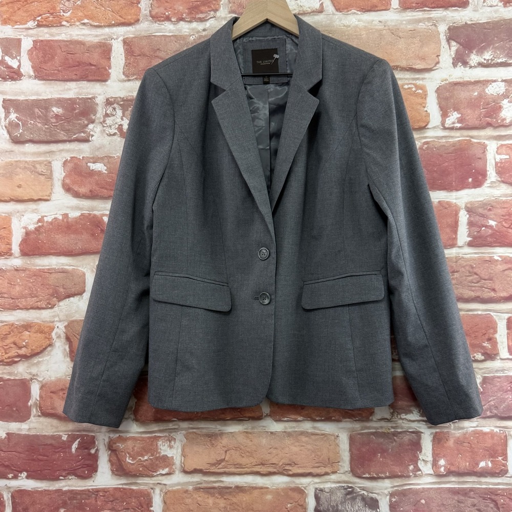 The Limited Blazer Women's 14 Gray Casual Work Office Career Wear Jacket